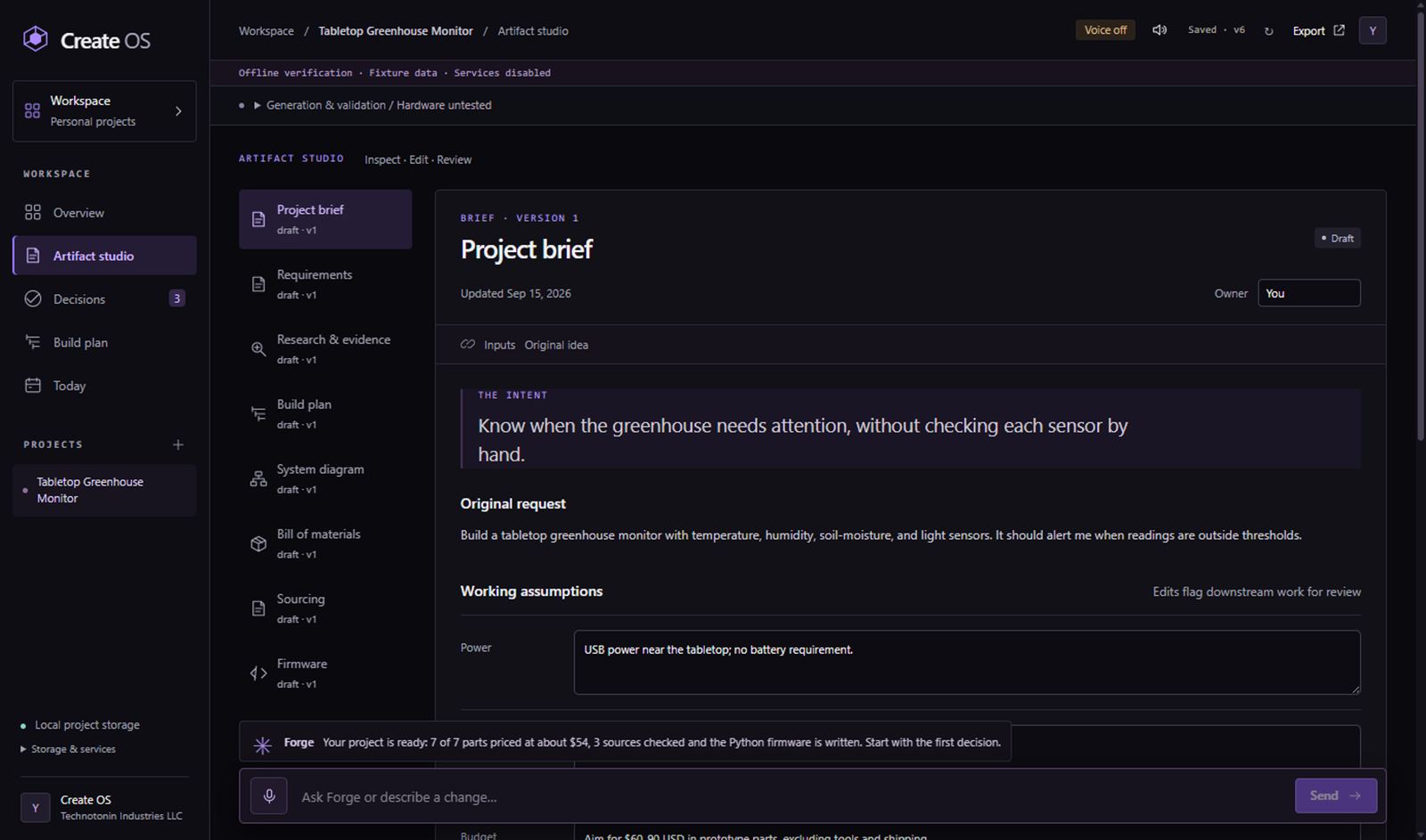 Project brief